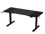 Artiss Electric Gaming Desk RGB Sit Stand Height Adjustable Table Black HASD-B-GMD06-BK