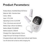 White Handheld CES Sleep Aid Device with Ear Clip - Dual Mode Microcurrent Relaxation, 3 Intensity V888-ELOSUNG53637