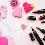 80-Pack Double-Sided MultiColor Marker Pens with Case V1237-ZY-506-0034