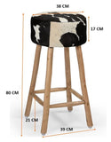 COWHIDE BAR STOOL V742-M7646