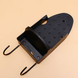 Wall Mounted Electric Iron Holder Rack, Strong Stainless Steel Hook in Black, and Space-Saving V1370-AZ4-10677