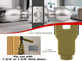 Green Door Latch Mortise Tool Professional Stainless Steel & ABS Installation Kit for 1-3/4" or V1107-CS-MSSCGJ