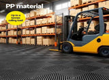 Giantz 20PCS Garage Floor Tiles Interlocking Drainage Non-Slip Tiles Heavy Duty for Workshop Black GFT-40X40-20P-BK