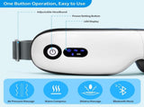 Eye Massager with Heat, Vibration and Warm Compress, Smart Sleeping Eyes Mask with Bluetooth Can V1186-EM002