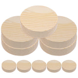 Beige Wood Slices 8x2cm Round Craft Discs, Smooth Unpainted Wooden Circles for Home Decor and V1370-AZ4-11981