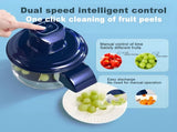Blue Automatic Grape Peeler Machine - High-Efficiency & Mess-Free, Electric Fruit Skin Remover for V888-ELOSUNG42845