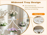 Movable Metal Plant Stand Garden Cart Indoor/Outdoor Decor V178-66992