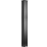 Mailbox Post Stand Mail Box Post 43" Black Powder-Coated Steel for Outdoor V952-YXZZCJYCGJS43PKT0V0