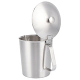 Coffee Latte Cup Thicken 304 Stainless Steel Measuring cup Milk Frothing Jug Scale Cover1000ml V1294-YM0718-3118210001113