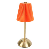 Small Pleated Table Lamp Iron Fabric Soft Lighting Bedside Nightstand Desk Lamp for Bedroom Living V1294-YM0901-3119250067812