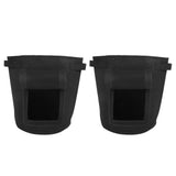 2Pcs Plant Flower Grow Bags Home Garden Tools for Fruit Vegetable Gardening Growing PotsBlack V1294-YM0901-3111200246311