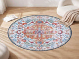 Artiss 120 cm Round Rugs for Living Room With Silicone Dots Grip For Bedroom Entryway 5mm Ultra Thin FLR-3200-120RO-OG
