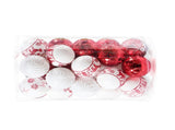 40PCS Xmas Tree Ball Plastic Lightweight Easy to Hang Ball Xmas Ball Decorations Ornaments for V1294-YM0901-3115240093212
