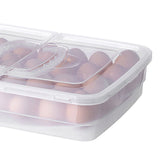 Portable Egg Storage Box 34 Grids Plastic Egg Storage Carrier with Handle for Kitchen Refrigerator V1294-YM0901-3117240151711