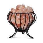 12V 12W Bud Iron Basket Himalayan Pink Salt Lamp Rock Crystal Light Bulb On/Off V238-SUPDZ-32767554420816