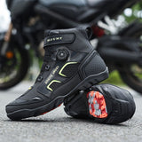 Breathable Hiking Shoes Height-Increasing Sneakers Men'S Casual Sports Shoes - Black and green V1106-M-SHOE-88733-ORAN-10AU10EU12W88