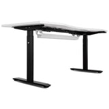 WalkingPad MC21 with Dual Motor Automatic Standing Desk 150cm in White and Cable Management V420-KWTM-MC21F-A