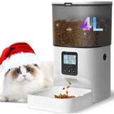 Automatic Cat Feeder 4L Cat Feeder Programmable Cat Feeder Cat Food Dispenser V1107-135-85358