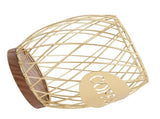 Coffee Pod Holder Iron Large Capacity Stylish Look Easy Access Wooden Base Coffee Pod Storage V1294-YM0901-3118240273212