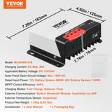 VEVOR 50A MPPT Solar Charge Controller, Auto DC Input, Solar Panel Regulator Charger with Bluetooth V952-DYTYNCDKZQNZL3OA4V9