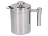 Stainless Steel Coffee Maker Portable Manual Coffee Pot Kettle Cup for Home Office800ml V1294-YM0901-3113210127111