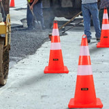 Safety, 10PCS 28" Traffic, PVC Orange Construction, 2 Reflective Collars Traffic V952-AQZYCQHSB2810FZ5BV0