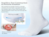 Wide Calf Chioned Compression Socks for Men & Women, Made with Viscose from Bamboo 15-20 mmHg, Knee V1258-DP02-F-508