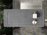 2PCS White Cotton Classic Rug Bath Mats Absorbent Cotton Hotel Spa Shower Bathtub Mats Not A V1189-LWWAL-20260325-00212