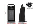 Devanti 2000W Ceramic Tower Heater Space Heaters Indoor Oscillating Black CTH-SQ-2000-BK