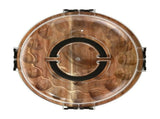 Wood Serving Tray, Wooden Platter, Divided Compartments for Snacks, Fruit, Dessert, Easter Themed V1369-AZ3-W-12173