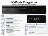 Devanti 12 Place Settings Dishwasher 55cm Freestanding Benchtop Built-In BDW-12-FS5201G-BK