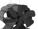 Wood Stove Fan Aluminum Alloy Portable Heat Powered Thermal Fan with Overheating Protection for V1294-YM0901-3114250082011