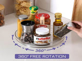 4 Pack 9 Inch Clear Acrylic Lazy Susan, Non-Skid Turntable Organizer for Cabinet, Kitchen, Pantry V1259-DP01-A-4574