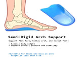 4X Pair Half Insoles Shoe Inserts S Size Gel Arch Support Foot Pad V274-GM-BI-INSOLE-HF-S4