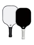 Black and White Fiberglass Pickleball Paddle Set - 2 Minimalist Paddles, 4 Balls, and Carry Bag for V888-ELOSUNG47328