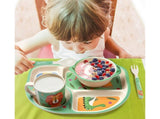 Bamboo Babies tableware set, 5-piece tableware set plate, bowl, spoon, fork, cup, recycled natural V1263-JX-2291