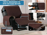 100% Waterproof Power Lift Recliner Chair Cover Non Slip Electric Covers for with Pocket Large V1259-DP01-A-4435