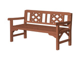 Gardeon Outdoor Garden Bench Wooden Chair 2 Seat Patio Furniture Lounge Natural ODF-BENCH-2SEAT-NTL