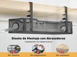 No Drill Metal Desk Cable Tray Black, 34 cm V1237-ZY-818-128