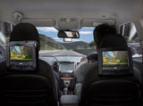 Laser 9 Inch Dual Screen DVD Player Black V1031-DVD-PT9-DUALD