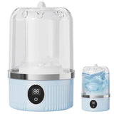 Mini Portable Washing Machine Rechargeable Small Clothes Washer for Travel Use White V1263-JX-7248-2
