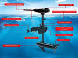 Striker 45 LBS Electric Trolling Motor Inflatable Boat Outboard Engine Fishing Marine V219-FSHTRLSTRA6X0