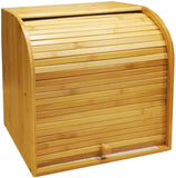 Bamboo Bread Storage Box - 2 Compartment Sections V762-BREADBOX