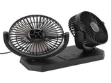 12V Double Head Electric Fan Double Control 3 Gears Strong Wind USB Charging Car Cooling Fan for V1294-YM0717-3113220171211