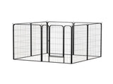 i.Pet Pet Dog Playpen 48" Enclosure 8 Panel Cage Kennel Puppy Fence Play Pen PET-DOGPLAYPEN-H120