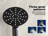 Cefito 9'' Rain Shower Head Set Handheld Round High Pressure Mixer Tap Chrome SHOWER-A1-RO-9-BK-MIXER-RO