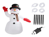 8FT Tall Christmas Inflatable Snowman Christmas Inflatables Outdoor Courtyard Yard V1294-YM0901-3115230124013