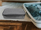 Large Grey Document Pouch Lock, Multifunctional Storage Bag for Office, Travel, and Home V1370-AZ4-11828