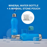 Mineral Maker MORBIDO Alkaline Filter Water Bottle a Mineral Stone Pouch BLUE V274-HA-AM-MINBOT-AQ