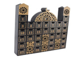Ramadan Wooden Countdown Calendar with LED Light Countdown to Eid Drawer Advent Calendar for V1294-YM0901-3115240014112